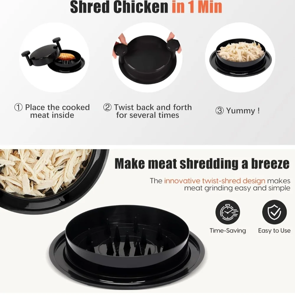 Chicken Shredder Tool Twist, Meat Shredder